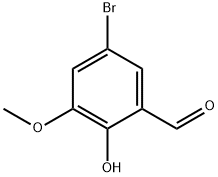 5-BROMO-2-HYDROXY-3-METHOXYBENZALDEHYDE Struktur