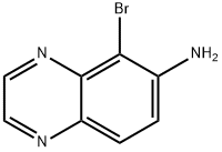 6-氨基-5-溴喹喔啉 結(jié)構(gòu)式