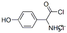 [2-chloro-1-(4-hydroxyphenyl)-2-oxoethyl]ammonium chloride Struktur