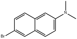 6-bromo-N,N-dimethylnaphthalen-2-amine Struktur