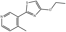 Pyridine, 3-(4-ethoxy-2-thiazolyl)-4-methyl- (9CI) Struktur