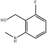 Benzenemethanol, 2-fluoro-6-(methylamino)- (9CI) Struktur