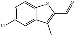 5-Chloro-3-methylbenzo[b]thiophene-2-carbaldehyde Struktur