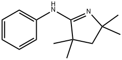 3,4-Dihydro-2,2,4,4-tetramethyl-N-phenyl-2H-pyrrol-5-amine Struktur