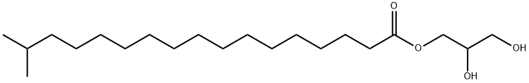 2,3-dihydroxypropyl 16-methylheptadecanoate Struktur