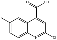 2-CHLORO-6-METHYL-QUINOLINE-4-CARBOXYLIC ACID Struktur