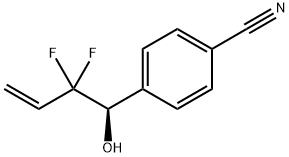 Benzonitrile, 4-[(1R)-2,2-difluoro-1-hydroxy-3-butenyl]- (9CI) Struktur