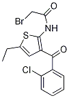 AcetaMide, 2-broMo-N-[3-(2-chlorobenzoyl)-5-ethyl-2-thienyl]- Struktur