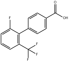 4-(2-Chloro-5-(trifluoromethyl)phenyl)benzoic acid Struktur