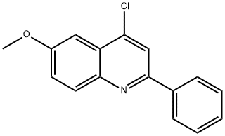 4-CHLORO-6-METHOXY-2-PHENYLQUINOLINE Struktur