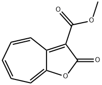 3-(METHOXYCARBONYL)-2H-CYCLOHEPTA[B]FURAN-2-ONE Struktur