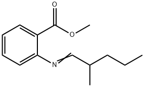 METHYL 2-METHYLPENTYLIDENE ANTHRANILATE Struktur