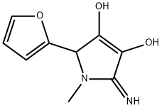 2-(2-Furanyl)-2,5-dihydro-5-imino-1-methyl-1H-pyrrole-3,4-diol Struktur