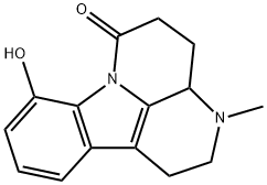 1,2,3,3a,4,5-Hexahydro-8-hydroxy-3-methyl-6H-indolo[3,2,1-de][1,5]naphthyridin-6-one Struktur