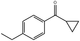 CYCLOPROPYL 4-ETHYLPHENYL KETONE Struktur