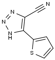 5-THIOPHEN-2-YL-3H-[1,2,3]TRIAZOLE-4-CARBONITRILE Struktur