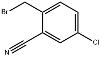 2-(BROMOMETHYL)-5-CHLOROBENZONITRILE Struktur