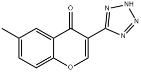 6-METHYL-3-(1H-TETRAZOL-5-YL)-4H-CHROMEN-4-ONE Struktur