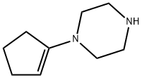 Piperazine, 1-(1-cyclopenten-1-yl)- (9CI) Struktur