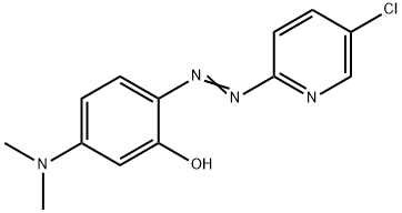 2-[(5-Chloro-2-pyridyl)azo]-5-(dimethylamino)phenol Struktur