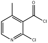 2-Chloro-4-methyl-nicotinoyl chloride Struktur