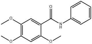 N-PHENYL-2,4,5-TRIMETHOXYBENZAMIDE Struktur