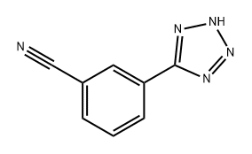 3-(2H-TETRAZOL-5-YL)BENZONITRILE Struktur