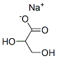 sodium 2,3-dihydroxypropionate Struktur