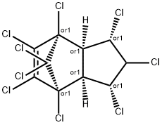 1β,2β,3β,4α,5,6,7α,8,8-ノナクロロ-2,3,3aβ,4,7,7aβ-ヘキサヒドロ-4,7-メタノ-1H-インデン