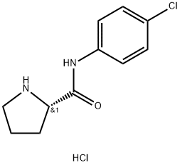 (2S)-N-(4-chlorophenyl)pyrrolidine-2-carboxamide hydrochloride Struktur