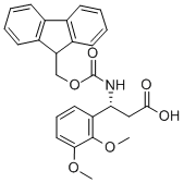 FMOC-(R)-3-AMINO-3-(2,3-DIMETHOXY-PHENYL)-PROPIONIC ACID Struktur