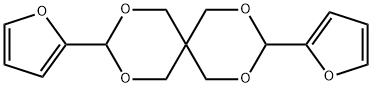 3,9-di-2-furyl-2,4,8,10-tetraoxaspiro[5.5]undecane Struktur