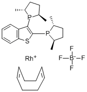 (R,R,R,R)-2,3-BIS(2,5-DIMETHYL-PHOSPHOLANYL)BENZO[B]THIOPHENE CYCLOOCTADIENE RHODIUM(I) TETRAFLUOROBORATE COMPLEX