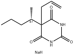 S(-)-Secobarbital sodium Struktur