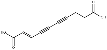 (E)-2-Decene-4,6-diynedioic acid Struktur