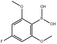 Boronic acid, (4-fluoro-2,6-dimethoxyphenyl)- (9CI) Struktur