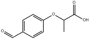 2-(4-FORMYL-PHENOXY)-PROPIONIC ACID Struktur