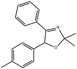 2,5-Dihydro-2,2-dimethyl-5-(4-methylphenyl)-4-phenyloxazole Struktur