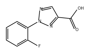 2-(2-fluorophenyl)-2H-1,2,3-triazole-4-carboxylic acid Struktur