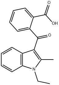 o-[(1-Ethyl-2-methyl-1H-indol-3-yl)carbonyl]benzoic acid Struktur