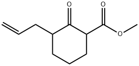 2-Oxo-3-(2-propenyl)cyclohexanecarboxylic acid methyl ester Struktur