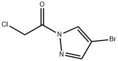 1H-Pyrazole, 4-bromo-1-(chloroacetyl)- (9CI) Struktur