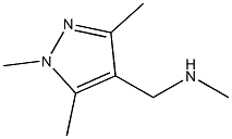 N-methyl(1,3,5-trimethyl-1H-pyrazol-4-yl)methanamine hydrochloride Struktur