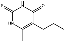 6-Methyl-5-propyl-2-sulfanylidene-1,2,3,4-tetrahydropyrimidin-4-one Struktur