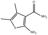 2-AMINO-4,5-DIMETHYLTHIOPHENE-3-CARBOXAMIDE Struktur