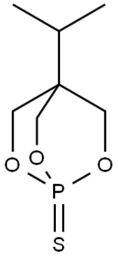 4-Isopropyl-2,6,7-trioxa-1-phosphabicyclo[2.2.2]octane-1-thione 結(jié)構(gòu)式