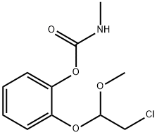 o-(2-chloro-1-methoxyethoxy)phenyl methylcarbamate Struktur