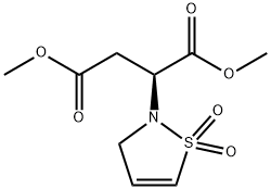 BUTANEDIOIC ACID, (1,1-DIOXIDO-2(3H)-ISOTHIAZOLYL)-, DIMETHYL ESTER, (2S) Struktur