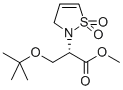 2(3H)-ISOTHIAZOLEACETIC ACID, ALPHA-[(1,1-DIMETHYLETHOXY)METHYL]-, METHYL ESTER, 1,1-DIOXIDE, (ALPHAS) Struktur