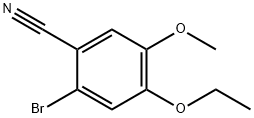 2-BROMO-4-ETHOXY-5-METHOXY-BENZONITRILE Struktur